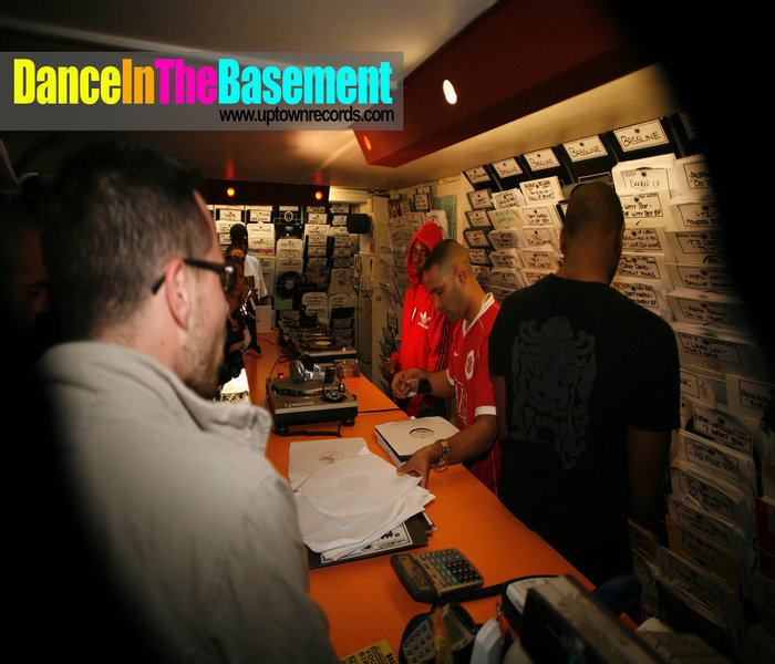 Down in the Basement area of Uptown Records, Soho, London, England